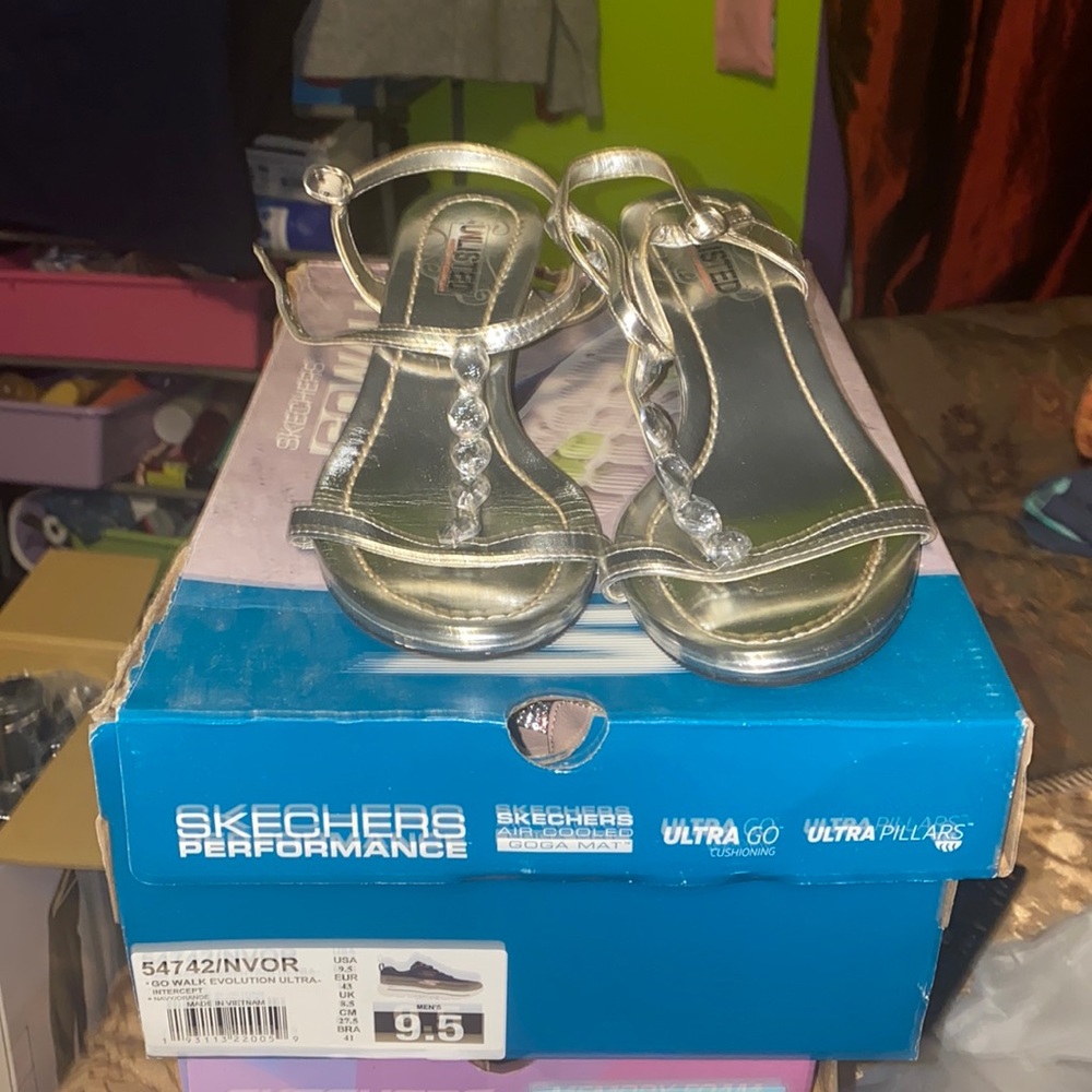 Silver heels